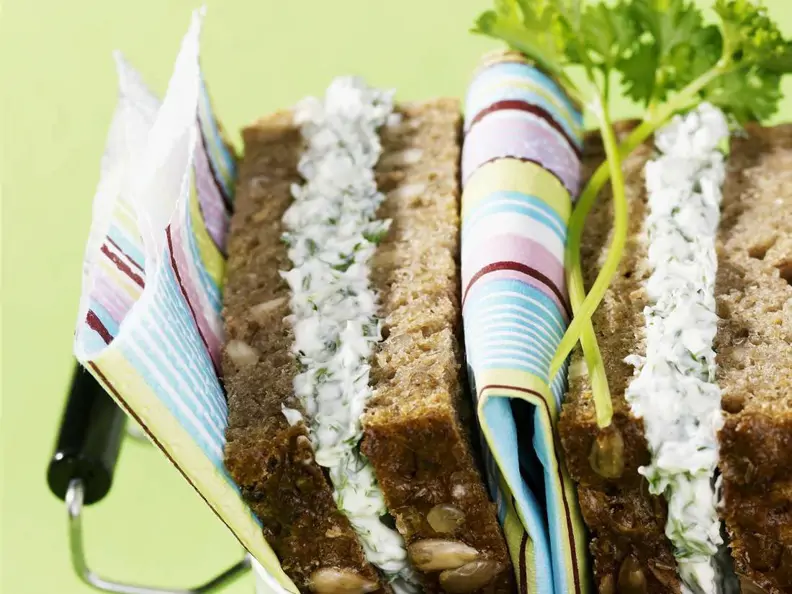 Sandwiches mit Frischkäse