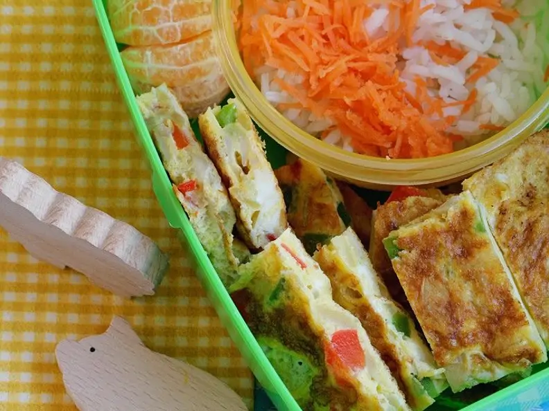 Omelettesnack mit Gemüse