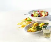Zucchiniblüten gefüllt