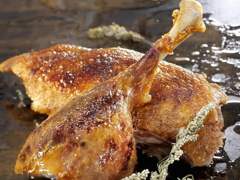 Gänsebrust und Gänsekeule