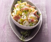 Kartoffel-Forellen-Salat mit Wasabi-Dressing