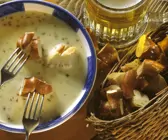 Käsefondue mit Bier
