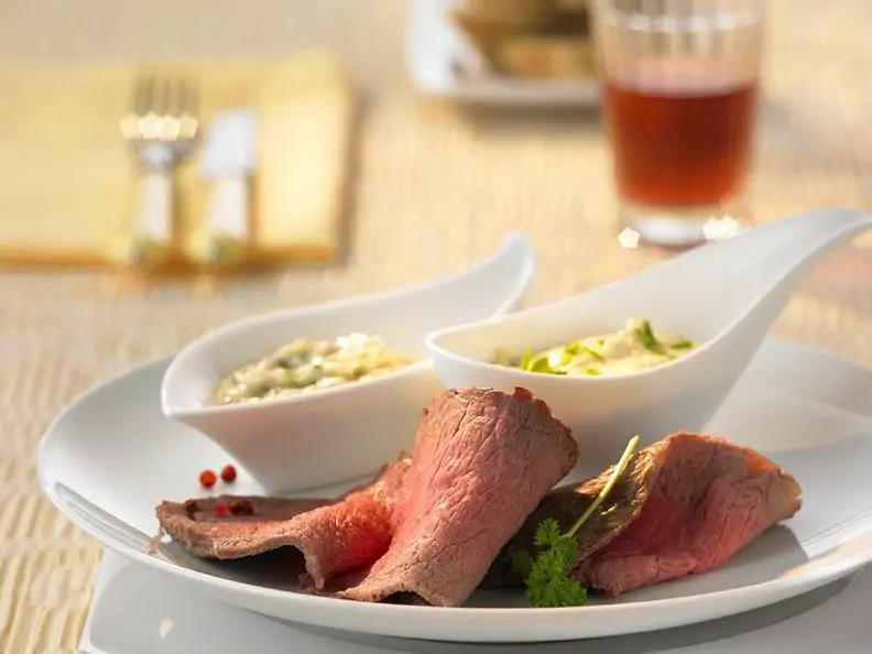 Roastbeef mit Soßen