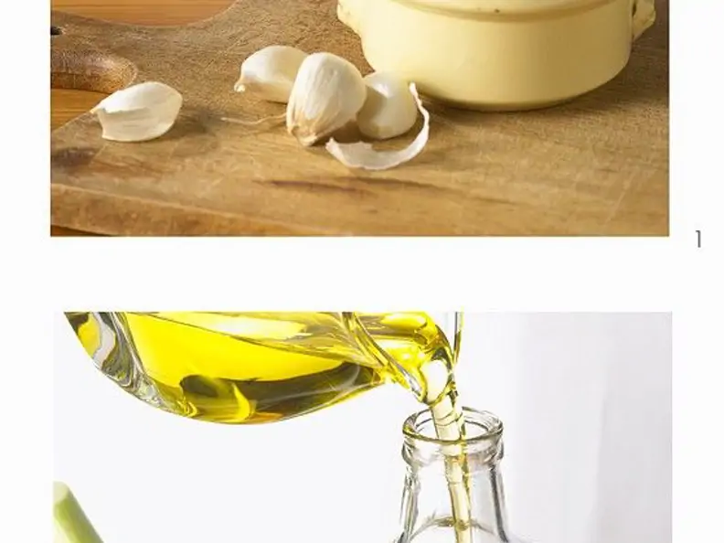 Selbstgemachtes Knoblauchöl
