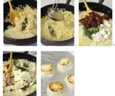 Ziegenkäse-Risotto mit Rucola und Tomaten