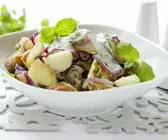 Kartoffelsalat mit Quarkdressing