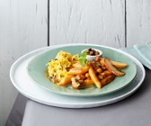 Süßkartoffel-Schupfnudeln mit Sauerkraut