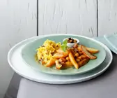 Süßkartoffel-Schupfnudeln mit Sauerkraut