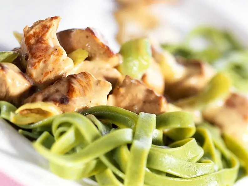 Kalbsragout mit Nudeln
