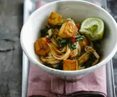 Mandoldnudeln mit Tofu