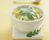 Nudeln mit Löwenzahnsauce