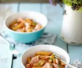 Nudeln mit Lachs
