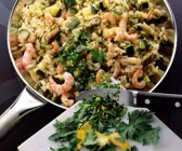 Risotto-Krabben-Pfanne