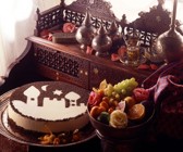 Cremetorte mit Mohn