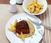 Französisches Pfeffersteak