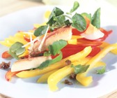 Brunnenkresse-Paprika-Salat