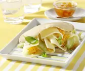 Gefüllte Pittataschen mit Maasdamer