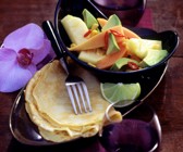 Scharfer Avocado-Fruchtsalat
