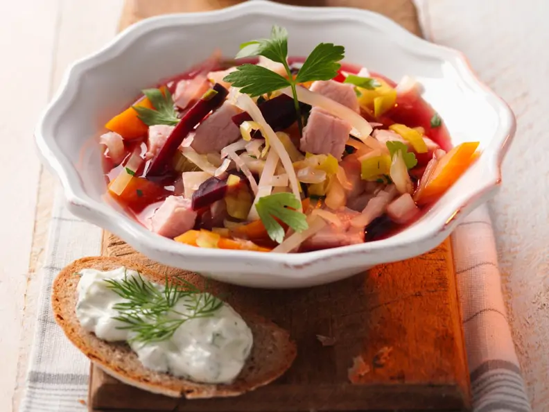 Weißkohleintopf mit Kasseler