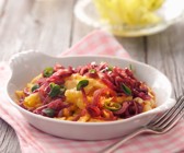 Käsespätzle mit roter Zwiebelschmelze