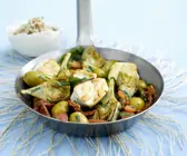 Gebratener Seelachs mit Artischocken und Salbei