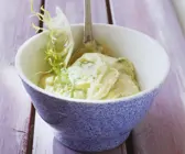 Kartoffelpüree mit Salat