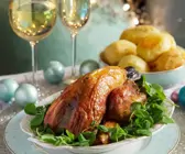 Perlhuhn mit Maronifüllung