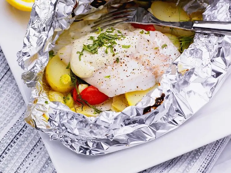 Kabeljau en papillote