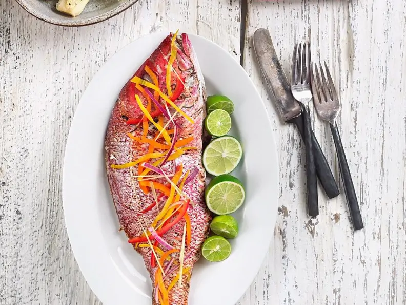 Red Snapper mit Gemüse