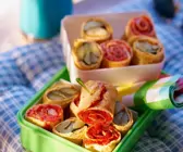 Pikante Pfannkuchenröllchen