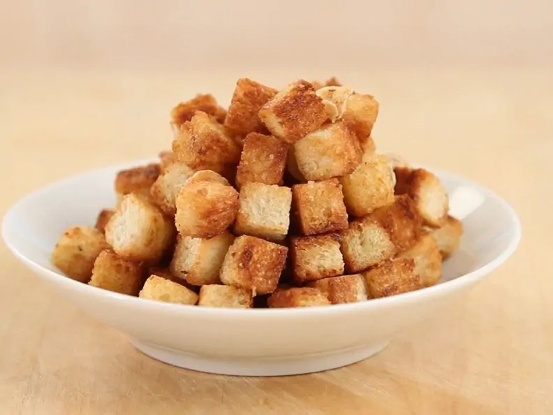 Selbstgemachte Croûtons