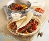 Rindfleisch-Fajitas
