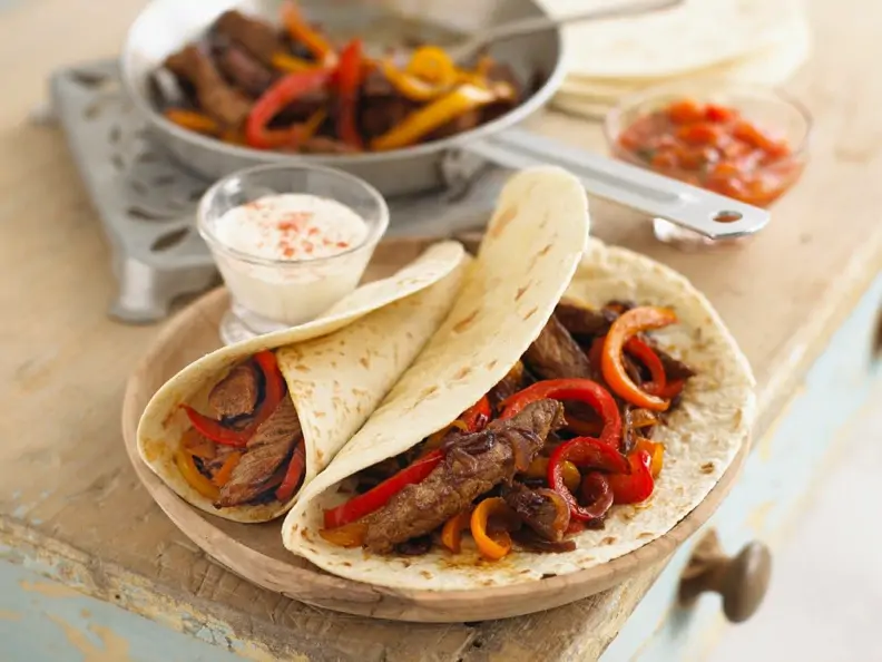 Rindfleisch-Fajitas
