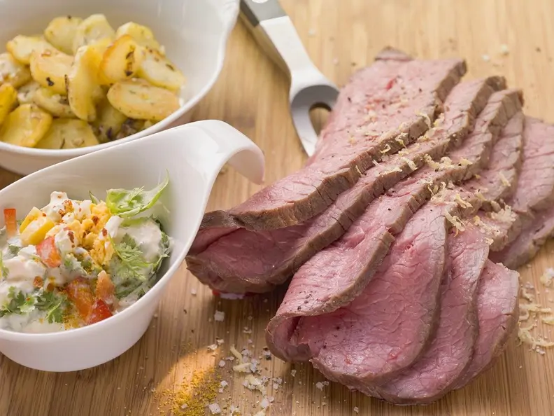 Roastbeer mit Kartoffeln