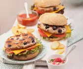 Chicken Burger mit Beeren