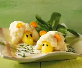 Blumenkohlgemüse mit Sahnesauce für Kinder