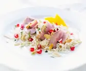 Reissalat mit Entenbrust
