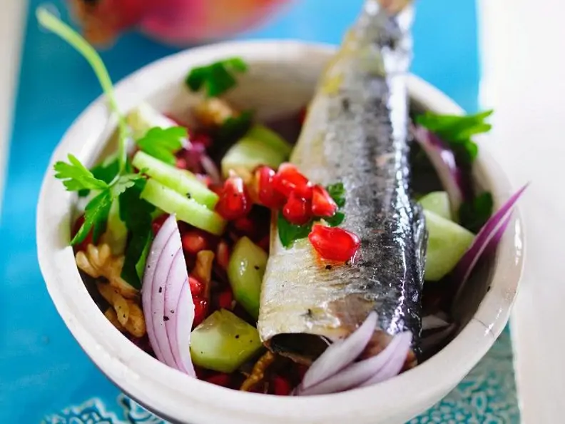 Gurkensalat mit Hering
