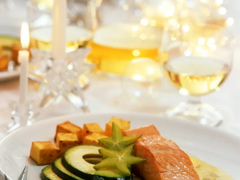 Lachs mit Sahnesauce