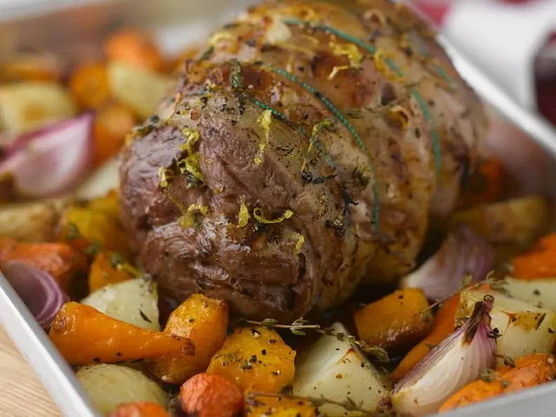 Rinderbraten mit Gemüse