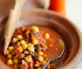 Hackfleisch-Kichererbsen-Tajine
