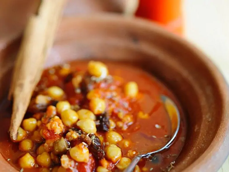 Hackfleisch-Kichererbsen-Tajine