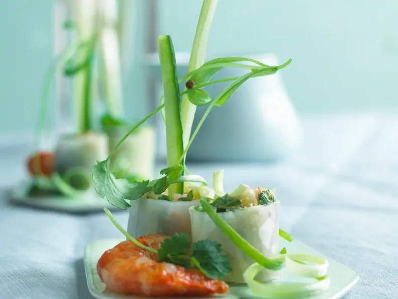 Shrimp-Frühlingsrollen