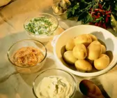 Kartoffeln mit dreierlei Quark