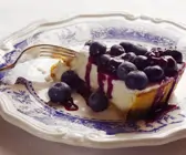 Italienischer Käsekuchen mit Heidelbeeren