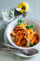 Bulgur mit Quitten-Möhren-Gemüse