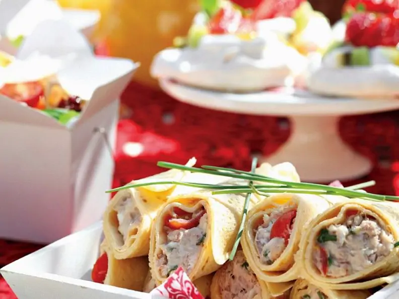 Thunfischcreme im Pfannkuchen