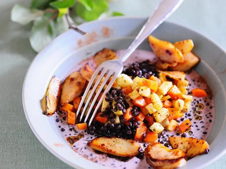 Vegetarischer Linseneintopf