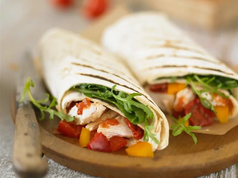 Hähnchen-Wraps