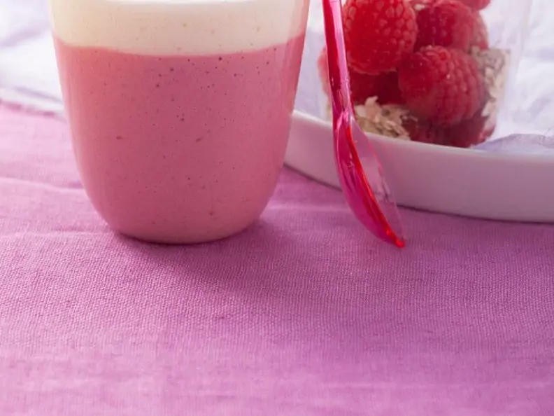 Himbeersmoothie mit Soja